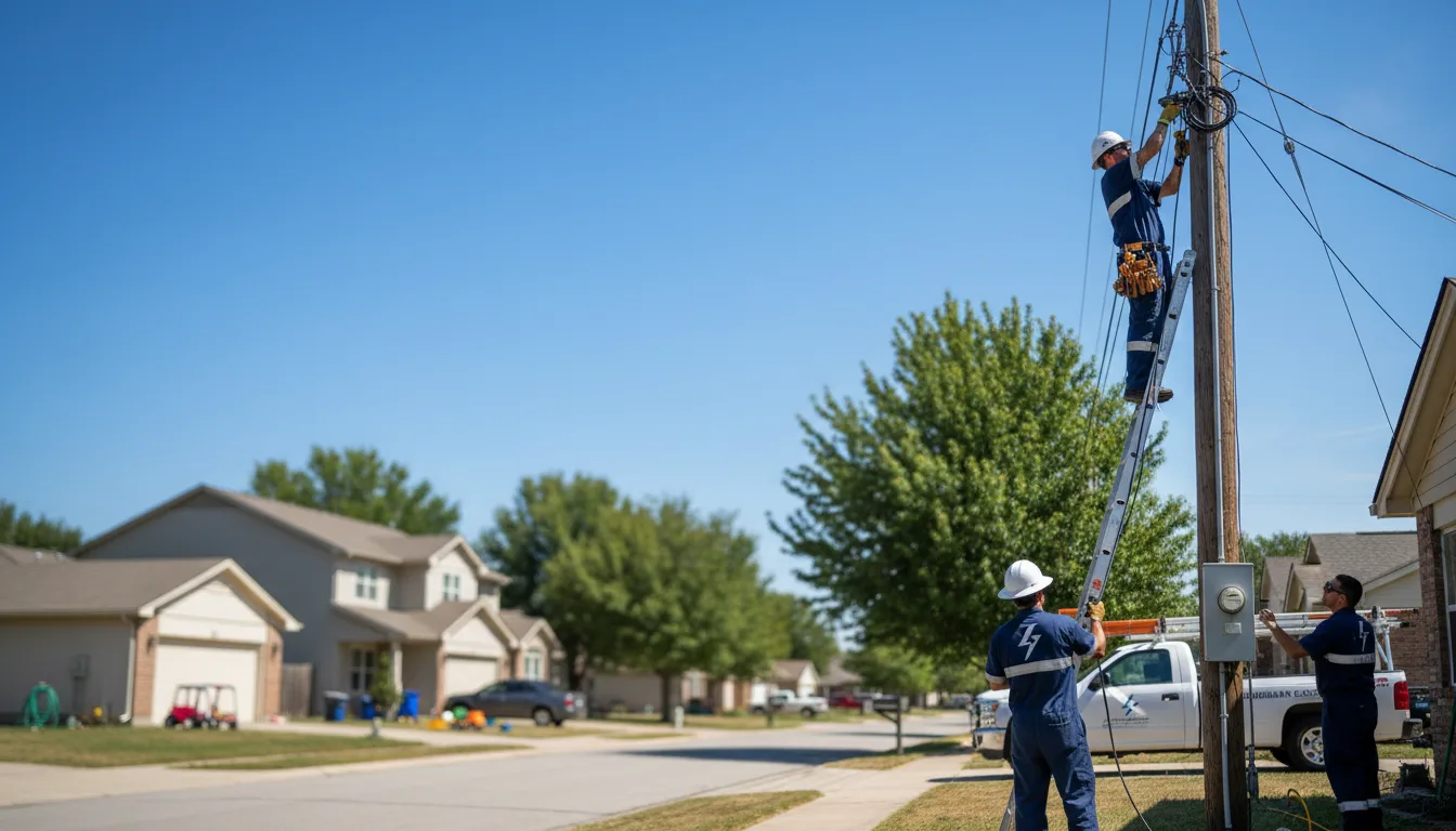 Residential electrician providing installation services in Champlin, MN